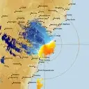 Live Sydney Weather Radar - 128km - Doppler Wind