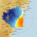 Live Sydney Weather Radar - 128km - Doppler Wind