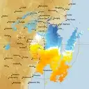Live Sydney Weather Radar - 128km - Doppler Wind