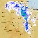 Live Emerald Weather Radar - 256km - Rain Rate