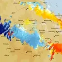 Live Emerald Weather Radar - 128km - Doppler Wind