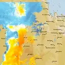 Live Emerald Weather Radar - 128km - Doppler Wind