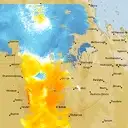 Live Emerald Weather Radar - 128km - Doppler Wind
