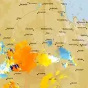 Live Emerald Weather Radar - 128km - Doppler Wind