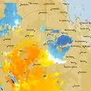Live Emerald Weather Radar - 128km - Doppler Wind