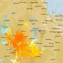 Live Emerald Weather Radar - 128km - Doppler Wind