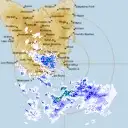 Live Hobart Weather Radar - 256km - Rain Rate