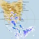 Live Hobart Weather Radar - 256km - Rain Rate