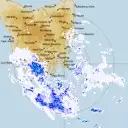 Live Hobart Weather Radar - 256km - Rain Rate