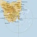 Live Hobart Weather Radar - 256km - Rain Rate