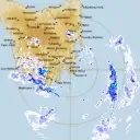 Live Hobart Weather Radar - 256km - Rain Rate