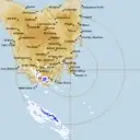 Live Hobart Weather Radar - 256km - Rain Rate