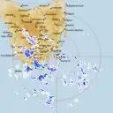 Live Hobart Weather Radar - 256km - Rain Rate