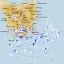 Live Hobart Weather Radar - 256km - Rain Rate