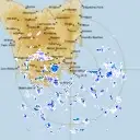 Live Hobart Weather Radar - 256km - Rain Rate