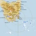 Live Hobart Weather Radar - 256km - Rain Rate