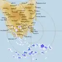 Live Hobart Weather Radar - 256km - Rain Rate