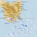 Live Hobart Weather Radar - 256km - Rain Rate