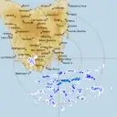 Live Hobart Weather Radar - 256km - Rain Rate