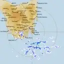 Live Hobart Weather Radar - 256km - Rain Rate