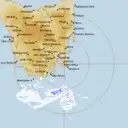 Live Hobart Weather Radar - 256km - Rain Rate