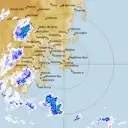 Live Hobart Weather Radar - 128km - Rain Rate