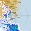 Live Hobart Weather Radar - 128km - Rain Rate
