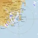 Live Hobart Weather Radar - 128km - Rain Rate