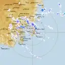 Live Hobart Weather Radar - 128km - Rain Rate