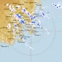 Live Hobart Weather Radar - 128km - Rain Rate