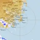 Live Hobart Weather Radar - 128km - Rain Rate