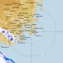 Live Hobart Weather Radar - 128km - Rain Rate