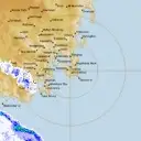Live Hobart Weather Radar - 128km - Rain Rate