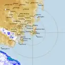 Live Hobart Weather Radar - 128km - Rain Rate