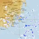 Live Hobart Weather Radar - 128km - Rain Rate