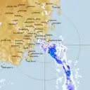 Live Hobart Weather Radar - 128km - Rain Rate
