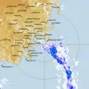 Live Hobart Weather Radar - 128km - Rain Rate