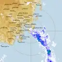 Live Hobart Weather Radar - 128km - Rain Rate