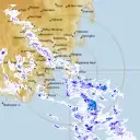 Live Hobart Weather Radar - 128km - Rain Rate