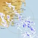 Live Hobart Weather Radar - 128km - Rain Rate
