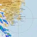 Live Hobart Weather Radar - 128km - Rain Rate