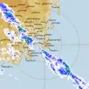 Live Hobart Weather Radar - 128km - Rain Rate