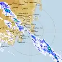 Live Hobart Weather Radar - 128km - Rain Rate