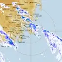 Live Hobart Weather Radar - 128km - Rain Rate