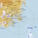 Live Hobart Weather Radar - 128km - Rain Rate