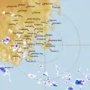 Live Hobart Weather Radar - 128km - Rain Rate