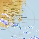 Live Hobart Weather Radar - 128km - Rain Rate