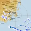 Live Hobart Weather Radar - 128km - Rain Rate