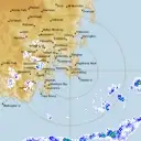 Live Hobart Weather Radar - 128km - Rain Rate