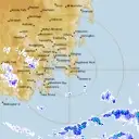 Live Hobart Weather Radar - 128km - Rain Rate